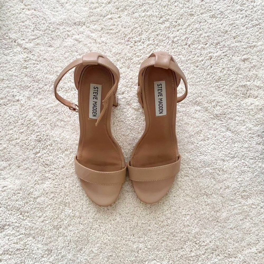 carson blush leather steve madden heels